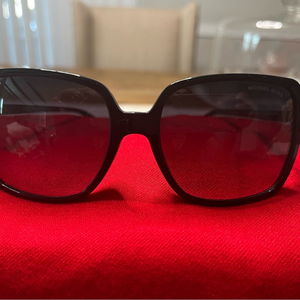 Michael Kors Black and Red Gradient Sunglasses